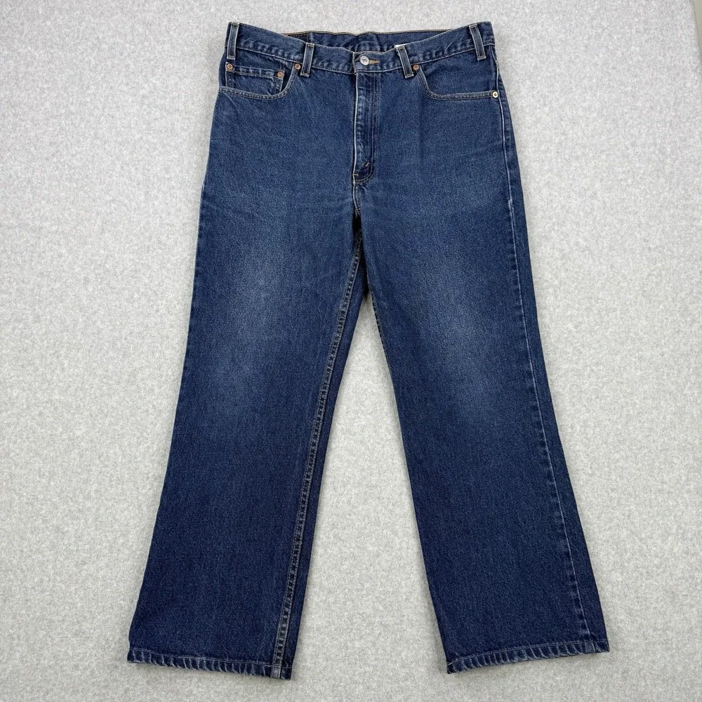 Vintage Levis Jeans Mens 36x36 (Fits 36x27) Medium Wash 517 Bootcut‎ Made In USA